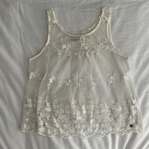 Abercrombie and fitch lace tank top size xs